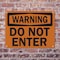 Signmission Do Not Enter OSHA Warning Sign, Plastic, 14in W x 10in L, 2PK OS-2PACK-WS-P-1014-L-19656 - alternate 7